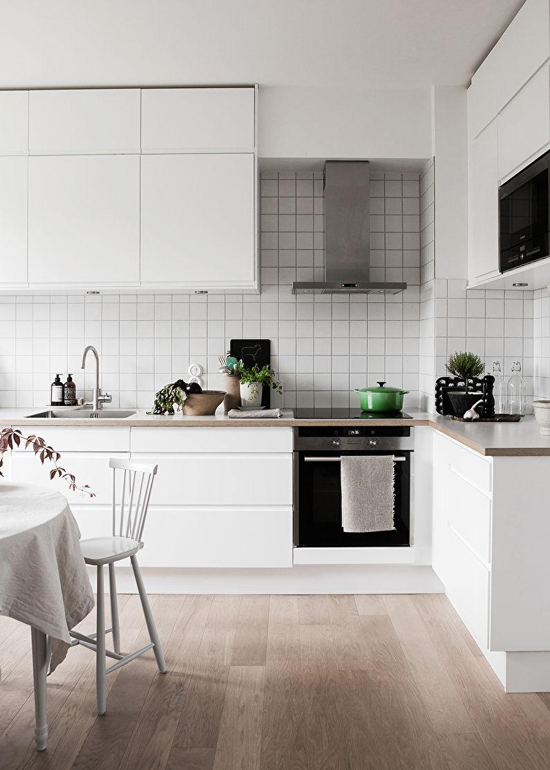 Системы хранения - дизайн кухни в скандинавском стиле