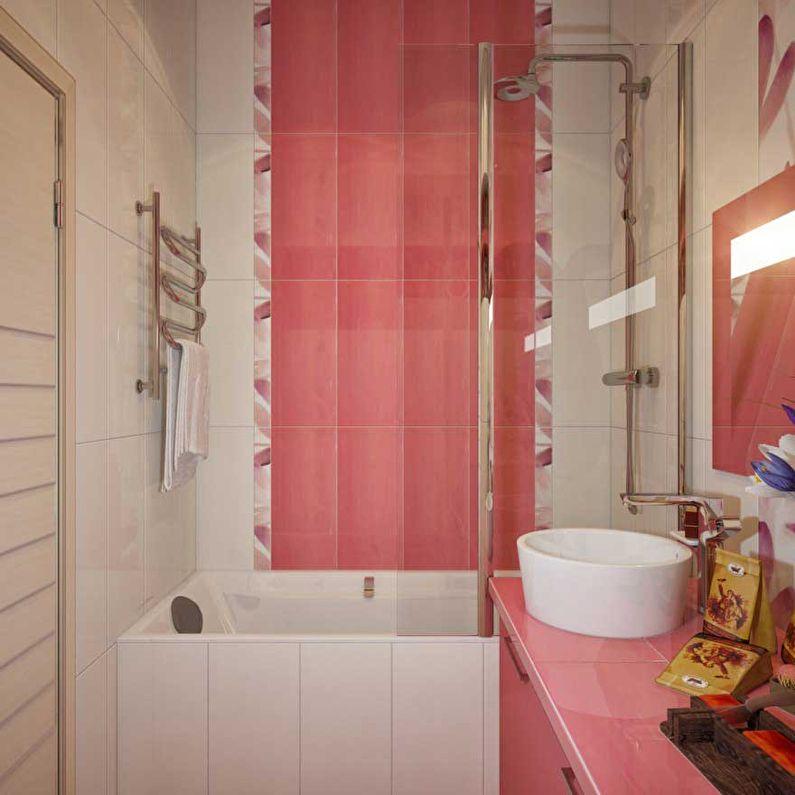 Дизайн ванной комнаты 3 кв.м. в современном стиле - фото