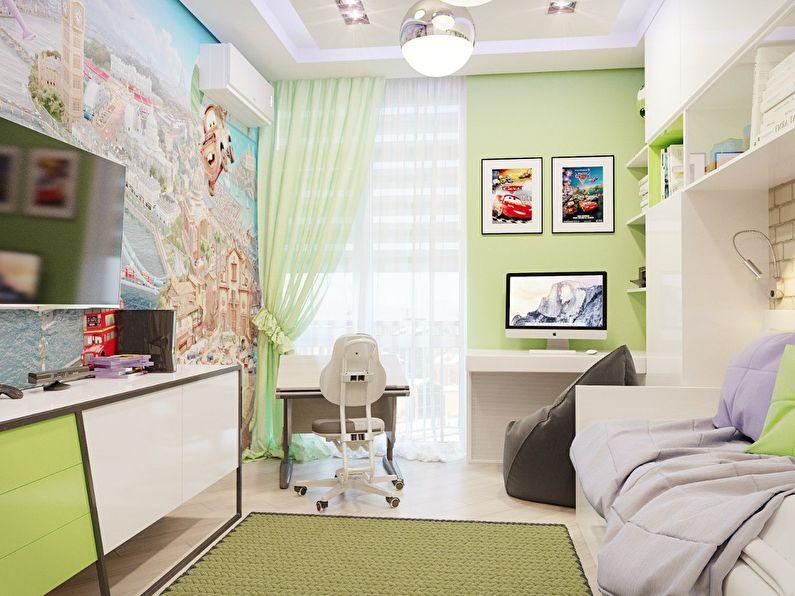 Дизайн маленькой детской комнаты в современном стиле