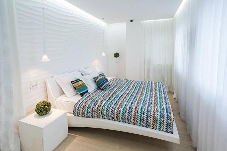 Белая спальня - Дизайн интерьера 2022