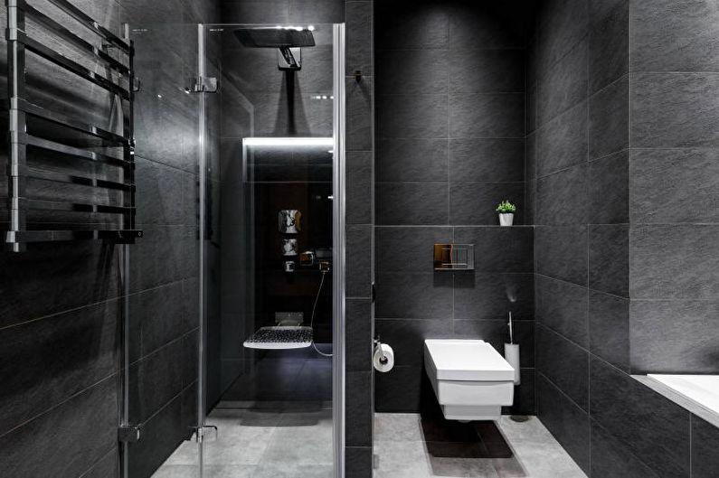 Серая ванная комната - Дизайн интерьера 2018