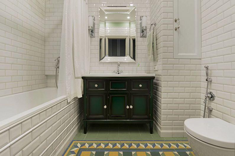 Дизайн ванной комнаты 2018 - Отделка стен