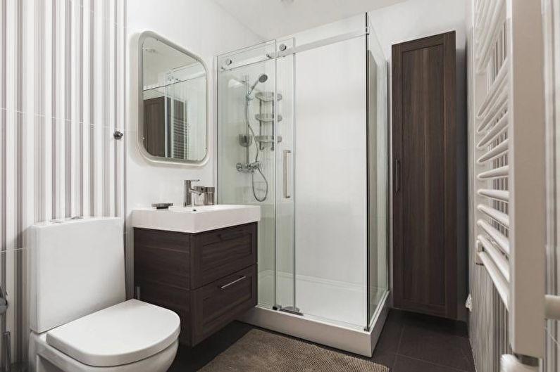 Дизайн интерьера маленькой ванной комнаты 2018