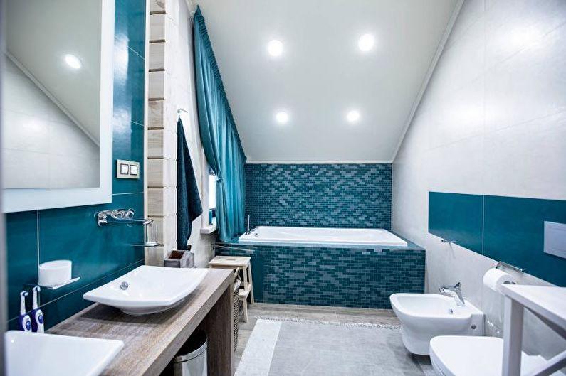 Дизайн интерьера ванной комнаты 2018 - фото