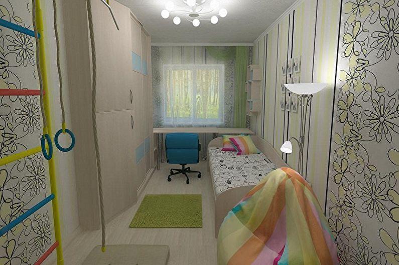 Дизайн маленькой детской комнаты - Отделка стен