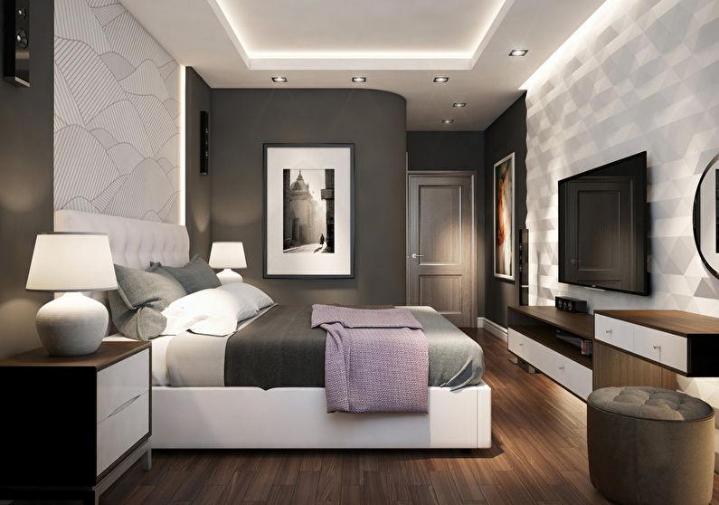 «Грань»: Дизайн спальни в современном стиле