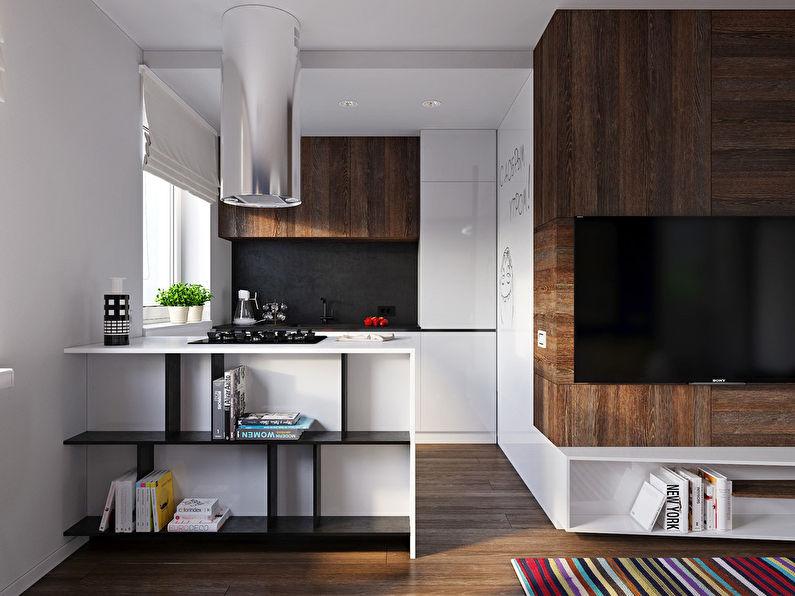 Mini studio: Дизайн-проект маленькой квартиры