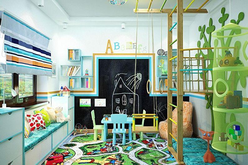 Мебель для детской комнаты для двух мальчиков - Игровая