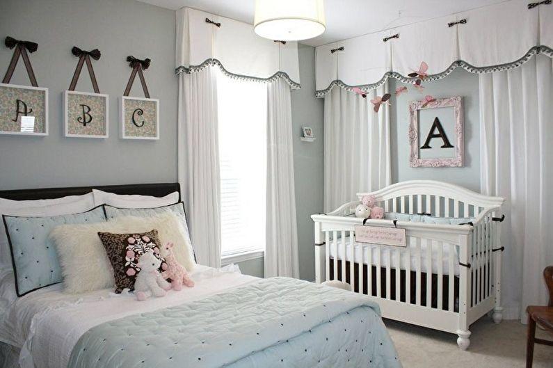 Дизайн спальни и детской в одной комнате - Цветовые решения