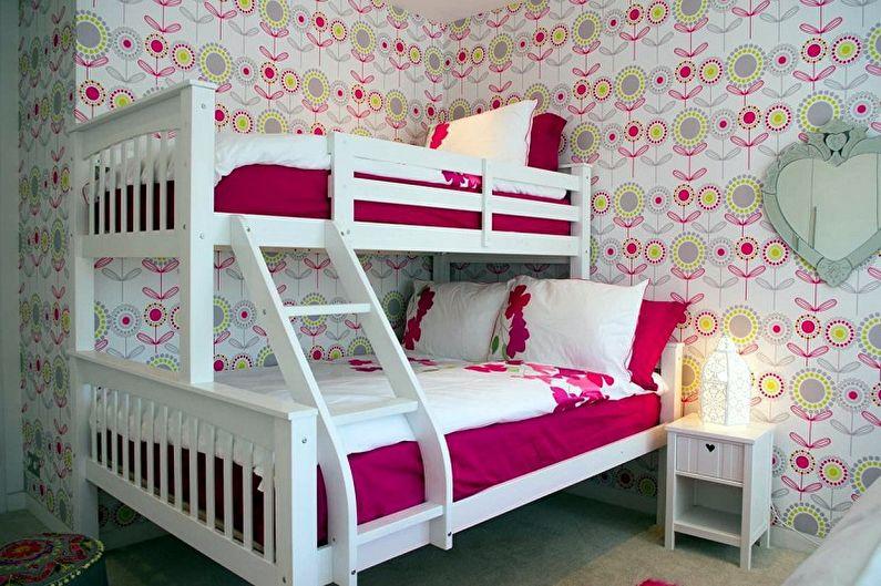 Мебель для детской комнаты для двух девочек - Спальные места
