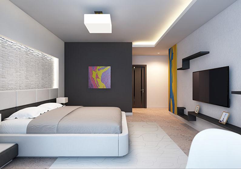Дизайн спальни в четырехкомнатной квартире - фото 2