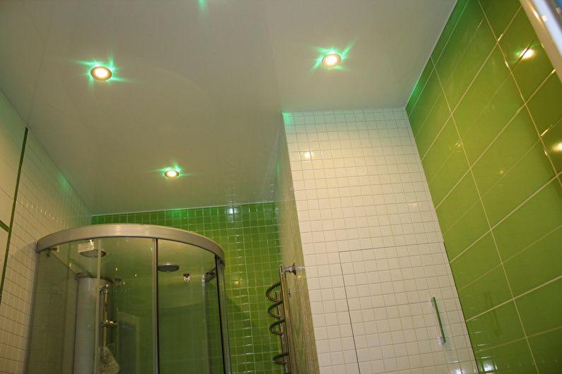 Ванная комната в хрущевке - дизайн потолка