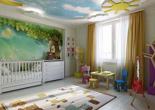 Яркая детская комната «Солнечное детство»
