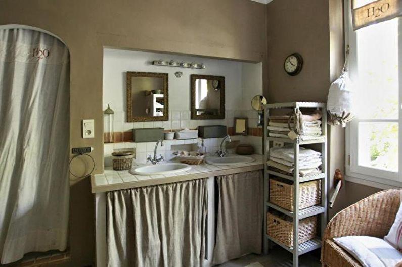 Ванная комната - Дизайн квартиры в стиле прованс