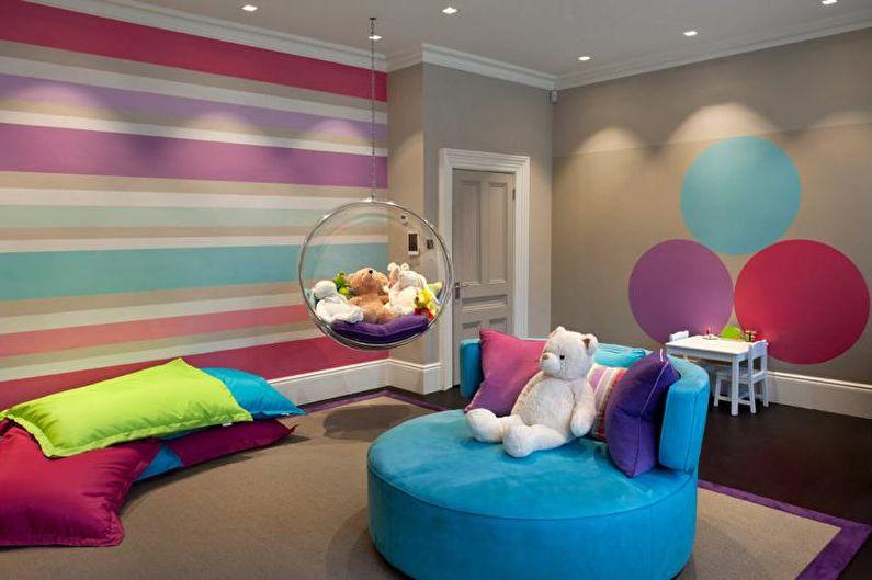 Дизайн интерьера детской комнаты в стиле минимализм - фото