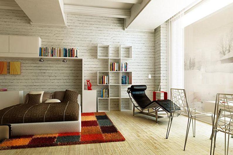 Дизайн малогабаритной квартиры - Отделка стен