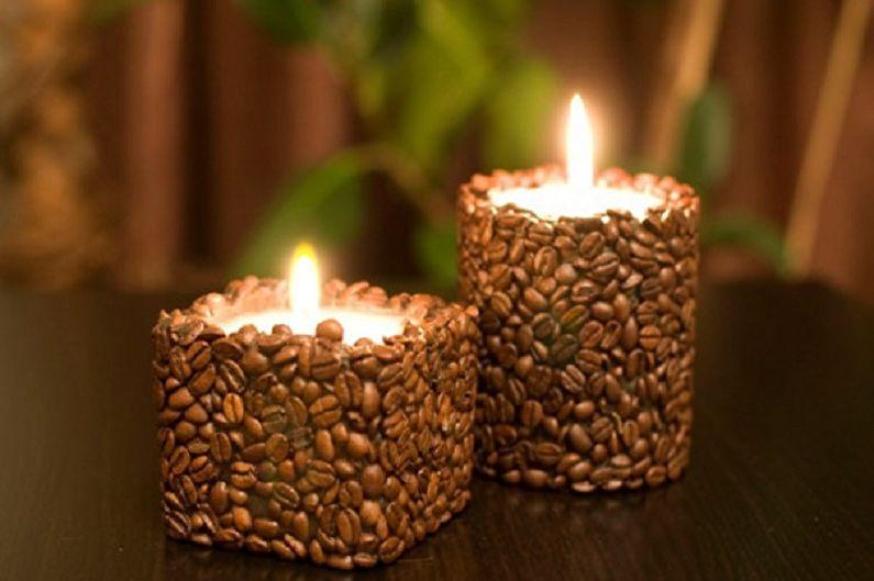 Кофейная свеча - Декоративные свечи своими руками