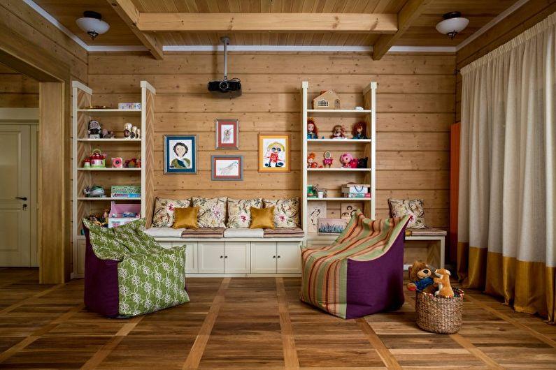 Детская комната в стиле кантри - Дизайн интерьера фото