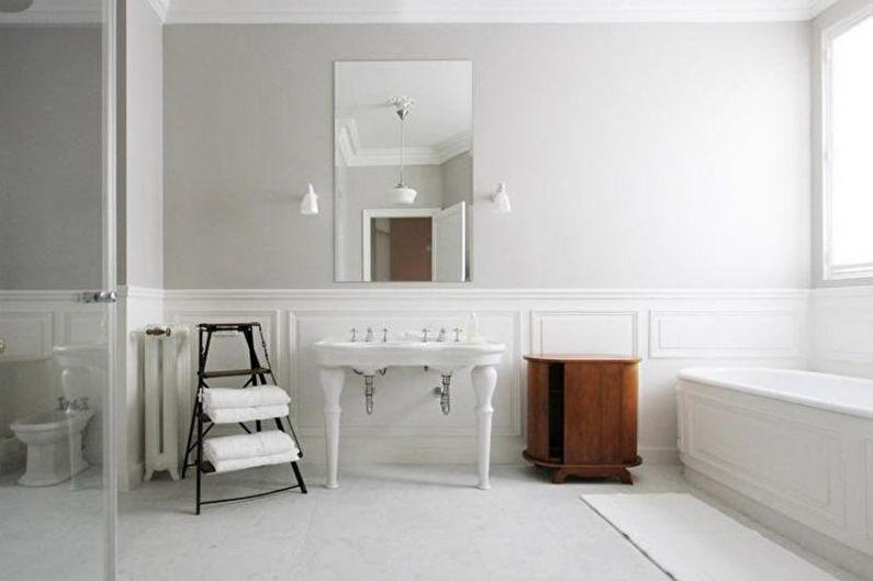 Белая ванная комната: 65 идей дизайна