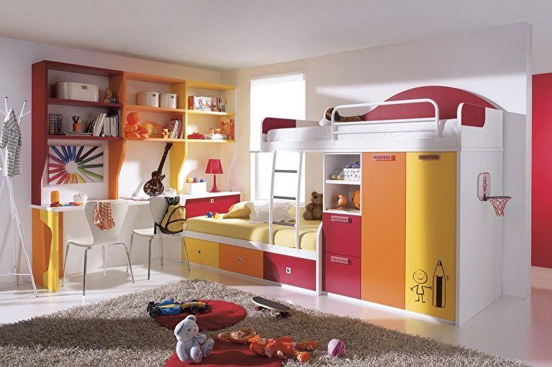 Мебель для детской комнаты мальчика и девочки - Кровать