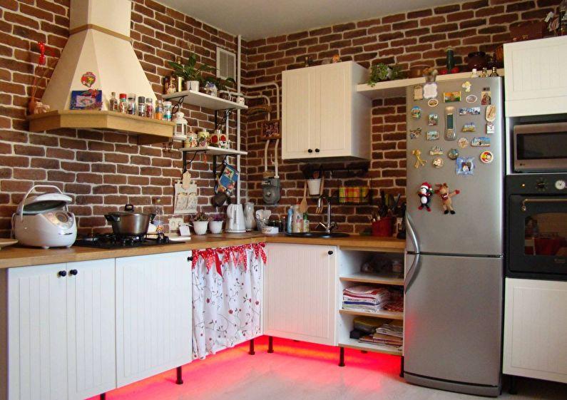 Дизайн интерьера кухни в стиле кантри - фото