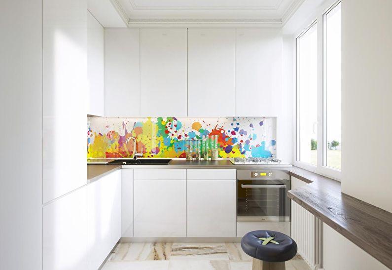 Белая кухня в стиле модерн - дизайн интерьера