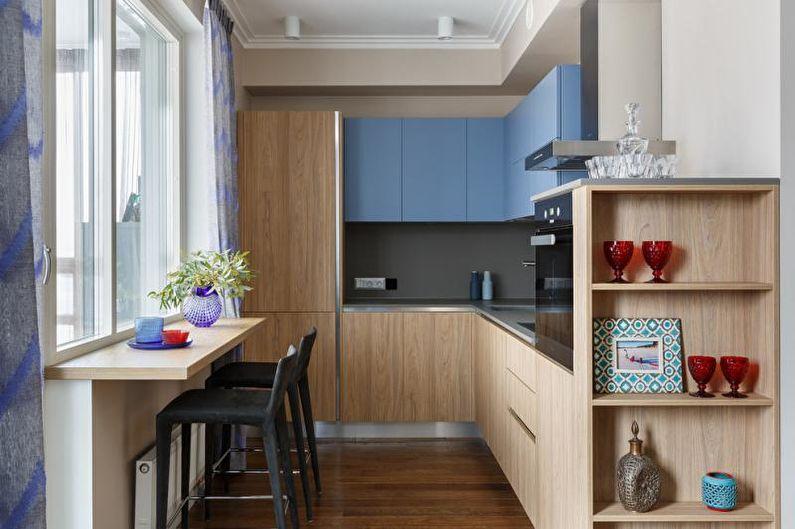 Дизайн синей кухни - Сочетания цветов