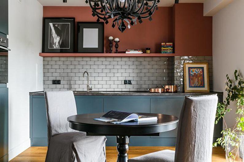 Синяя кухня в современном стиле - Дизайн интерьера