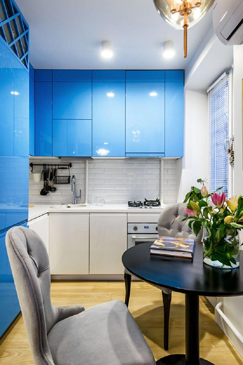 Синяя кухня в современном стиле - Дизайн интерьера