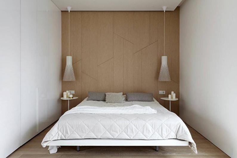Дизайн белой спальни - Отделка стен