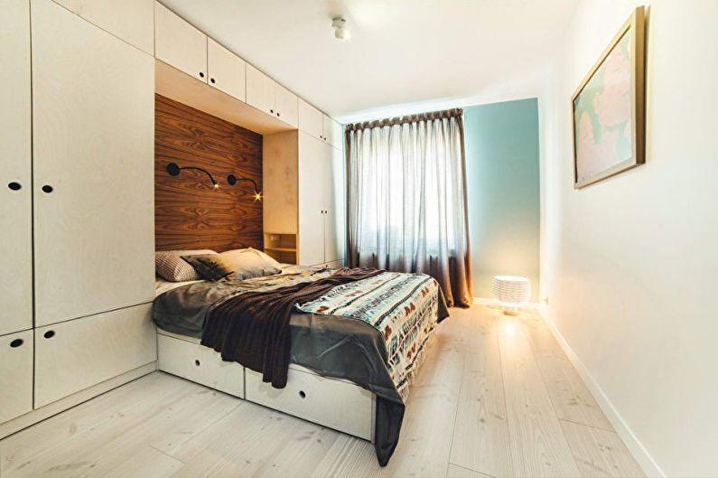 Спальня - Дизайн квартиры в стиле минимализм