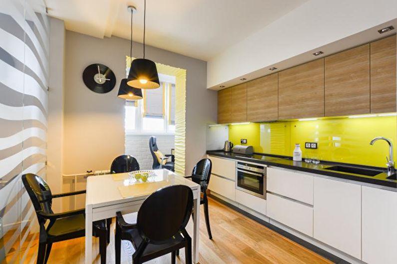 Дизайн желтой кухни - Мебель