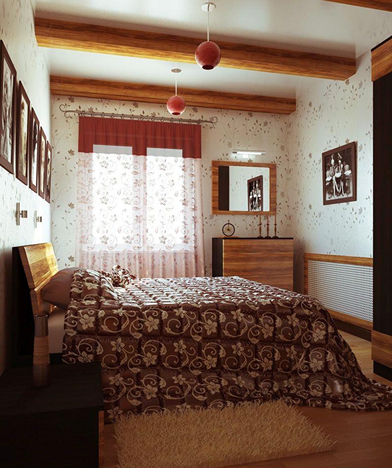 Дизайн спальни в хрущевке - Стиль кантри