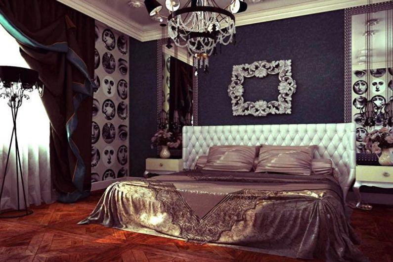 Яркая спальня в стиле арт-деко - Дизайн интерьера