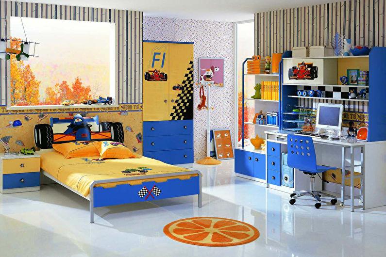 Дизайн детской комнаты для мальчика в современном стиле