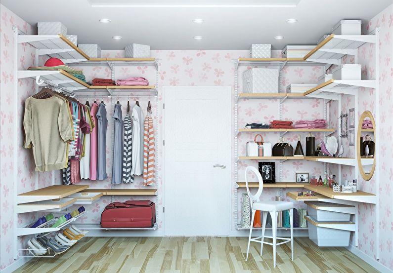 Дизайн гардеробной комнаты - Отделка потолка