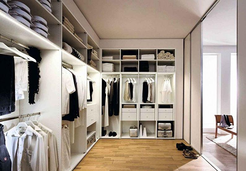 Дизайн гардеробной комнаты - фото