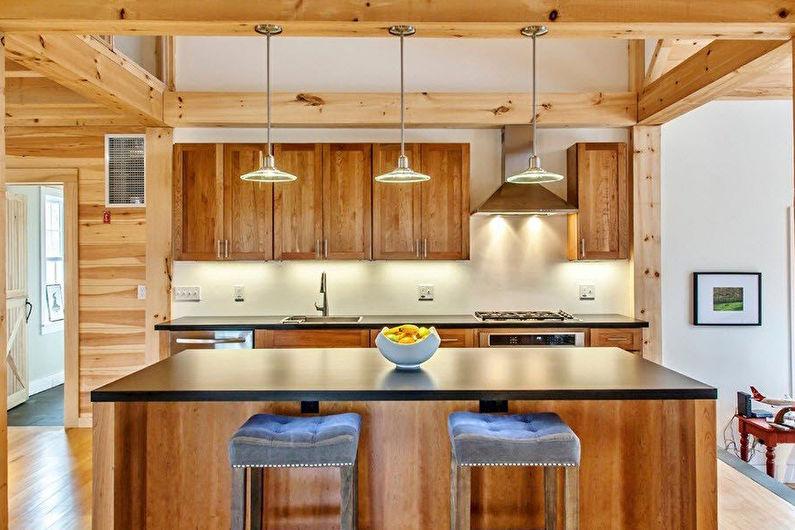 Деревянные кухни Икеа - Дизайн интерьера
