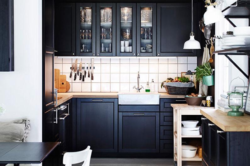 Черные кухни Икеа - Дизайн интерьера