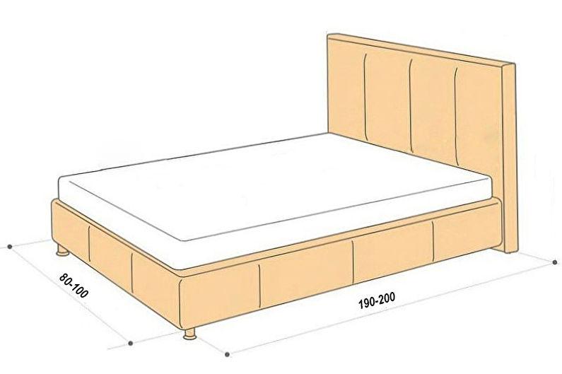 Размеры односпальной кровати