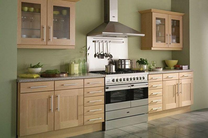 Дизайн зеленой кухни - Мебель