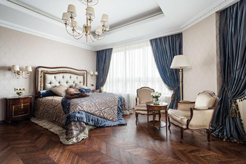 Дизайн спальни в классическом стиле - Отделка пола