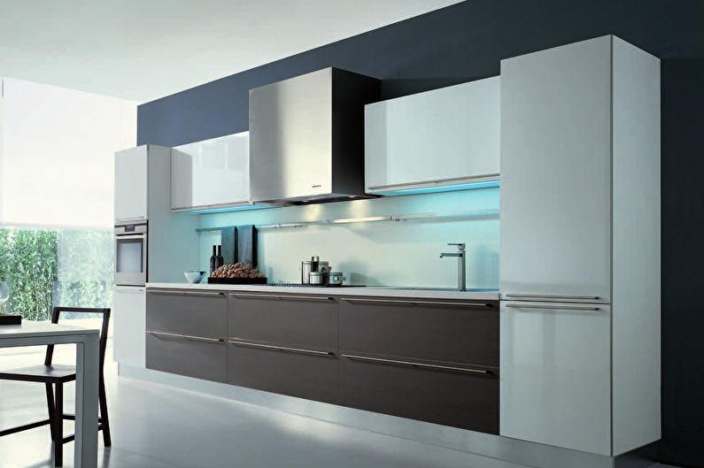 Встроенная кухня в стиле минимализм - Дизайн интерьера