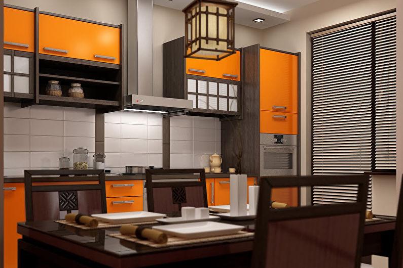 Встроенная кухня в японском стиле - Дизайн интерьера