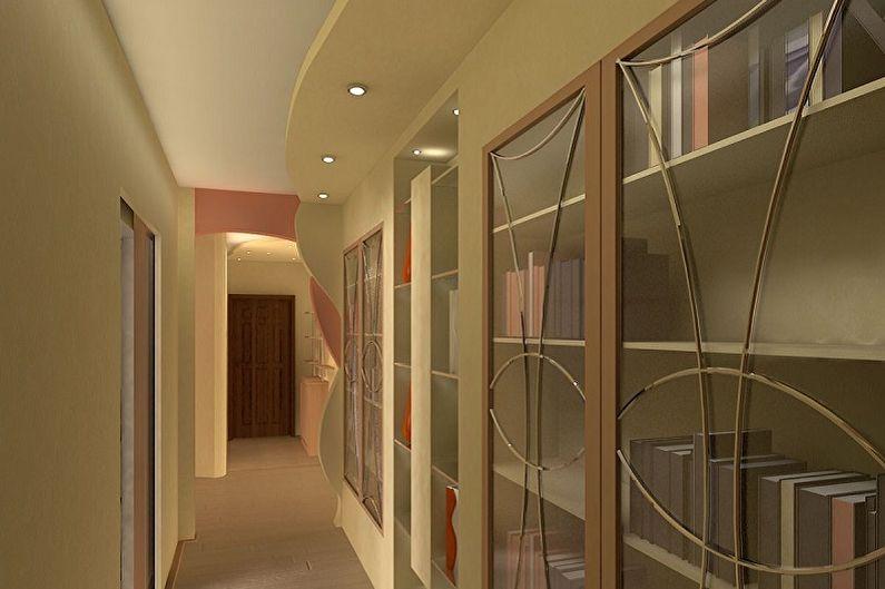 Дизайн коридора в квартире - Отделка потолка
