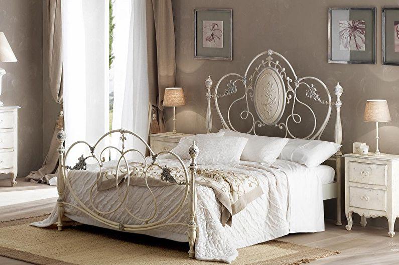 Виды кованых кроватей в разных стилях - Прованс