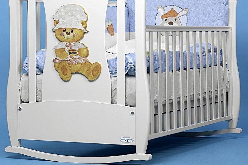 Типы детских кроваток для новорожденных по конструкции - Кровать-качалка