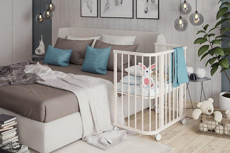 Типы детских кроваток для новорожденных по конструкции - Приставная кроватка