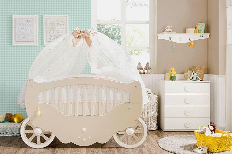 Детские кроватки для новорожденных - фото
