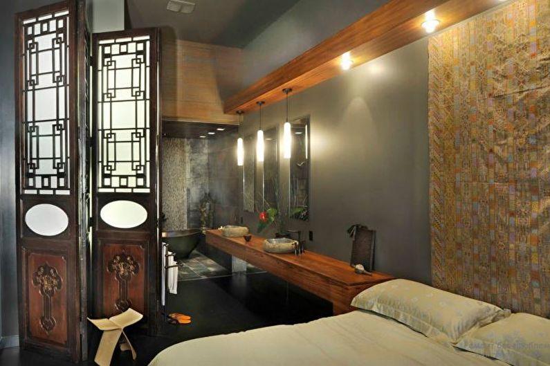 Дизайн спальни в японском стиле - Мебель